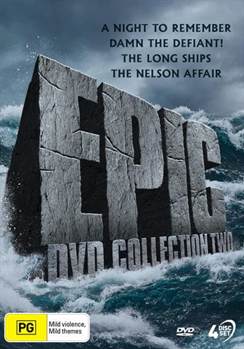 V210-2708458-80076-00 Epic DVD - A Night To Remember / Damn The Defiant! / The Long Ships / The Nelson Affair - Collection DVD - Image 1