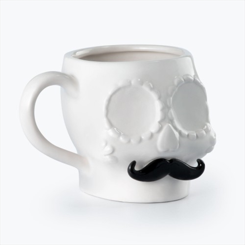 V210-2739834-76821-00 Mustard Sugar Skull Mug - Image 1