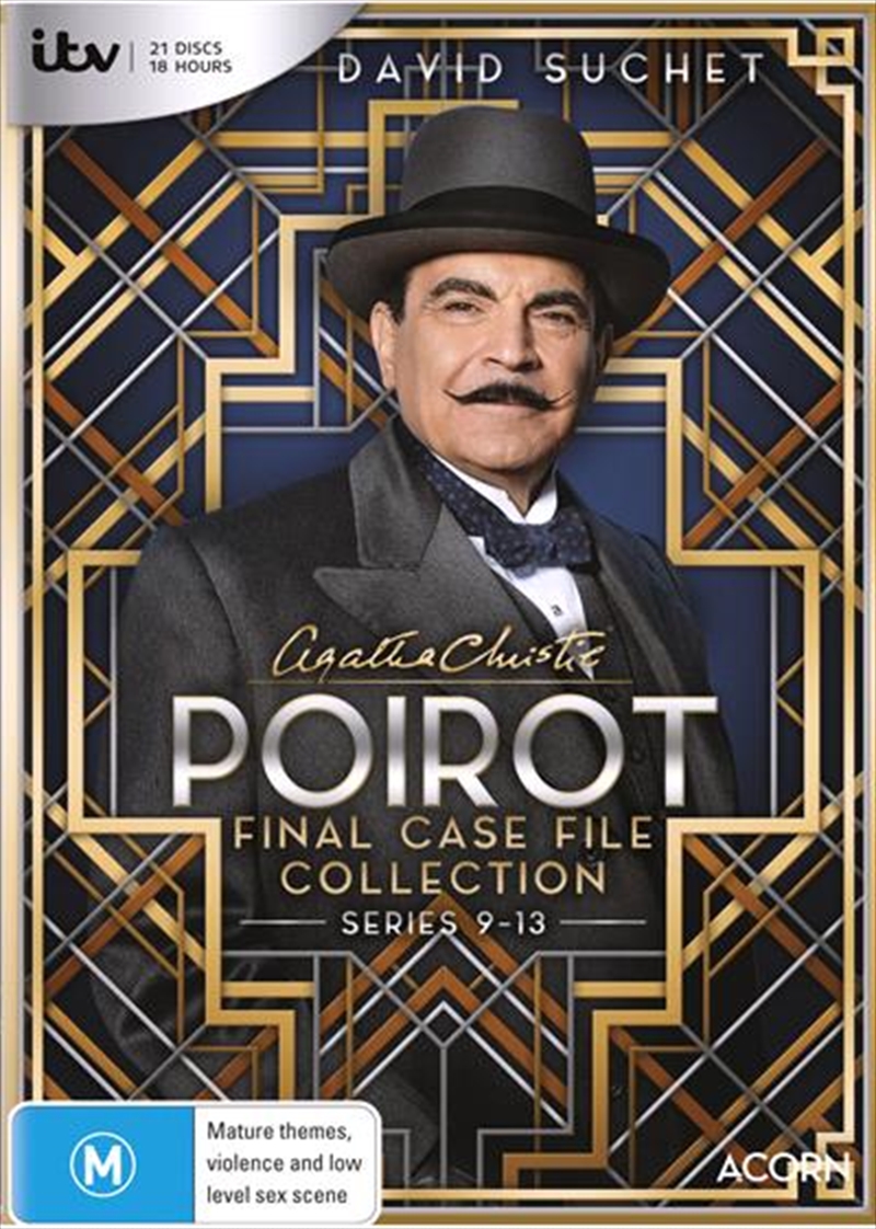 V210-2754684-80022-00 Agatha Christie - Poirot - Series 9-13 | Final Case File Collection DVD - Image 1