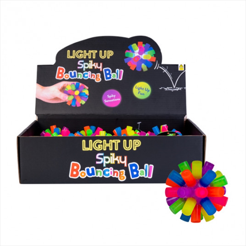 V210-2832951-89388-00 Light Up Spiky Bouncing Ball - Image 1