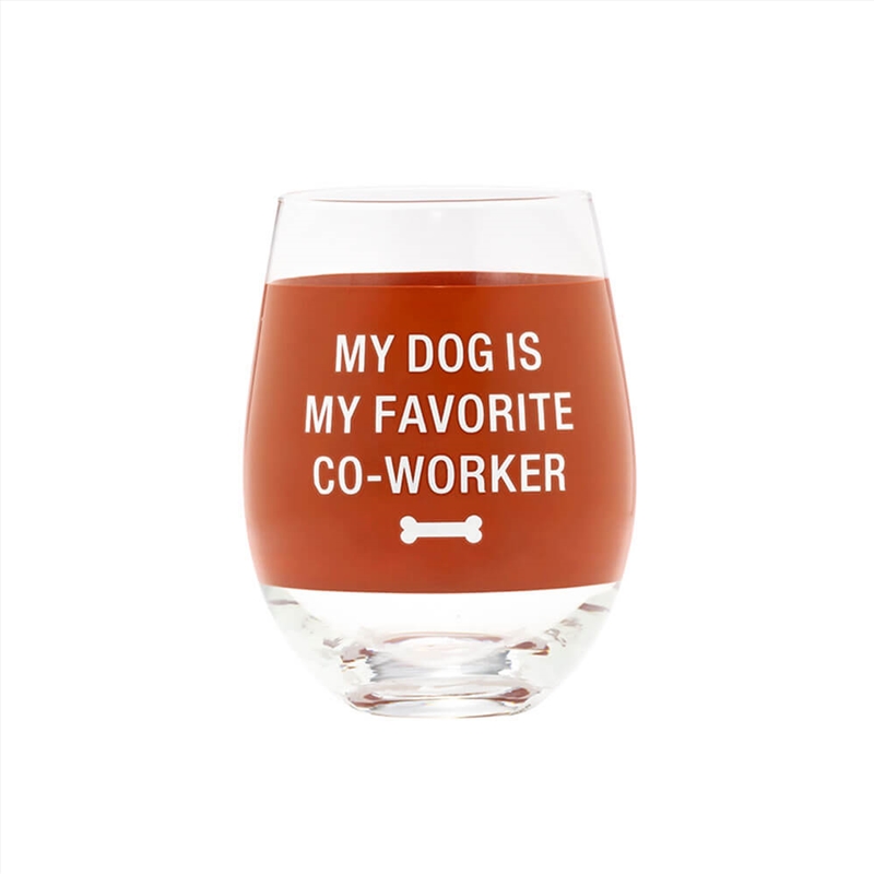 V210-2881643-202503071841-00 Wine Glass - My Dog Is My Favourite - Image 1