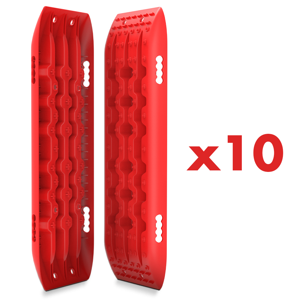 V211-AU-ST001X10-91901-00 X-BULL 10 Pairs Recovery tracks Boards 10T / Sand tracks/ Mud tracks Gen 2.0 Red - Image 1