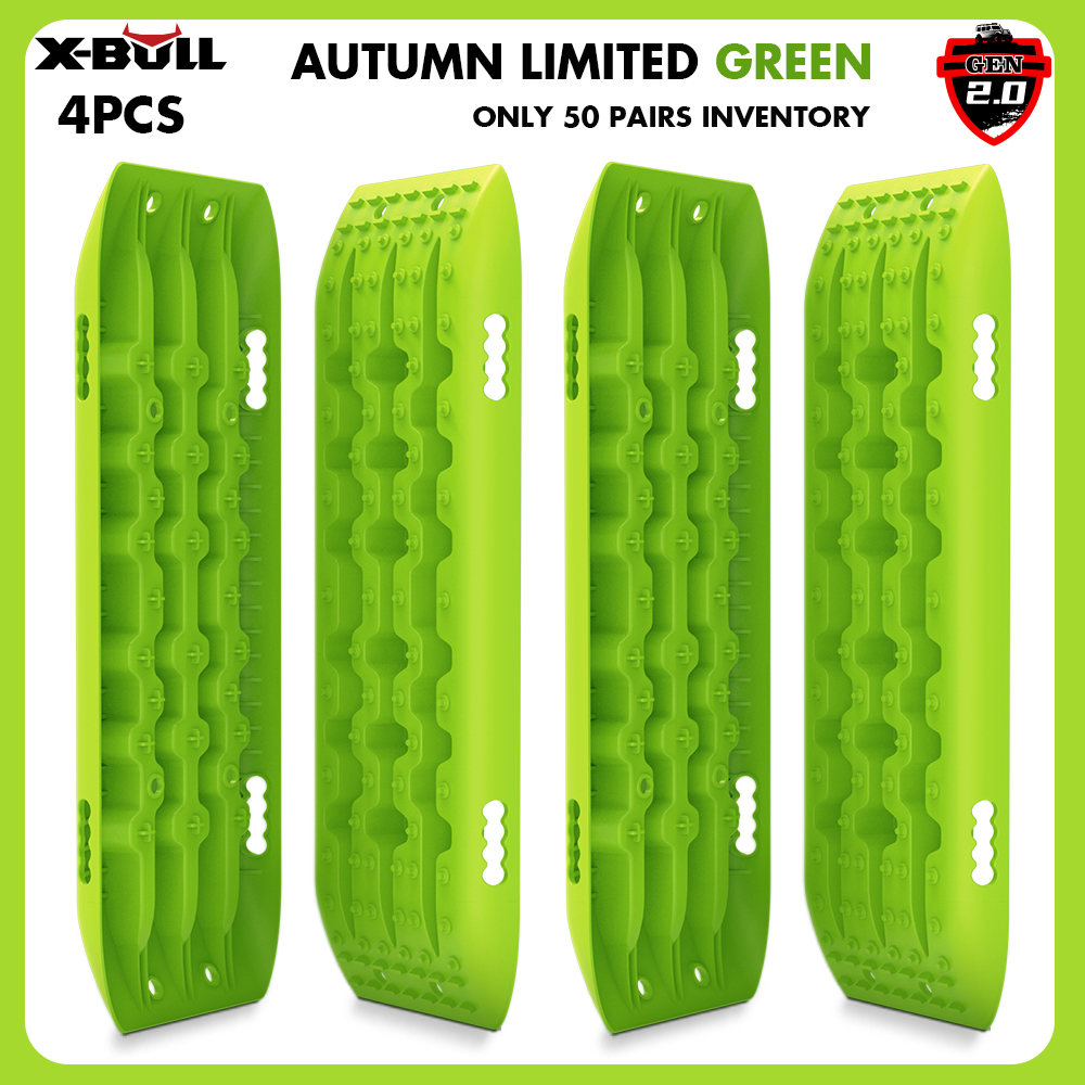 V211-AU-ST006X2-161065-00 X-BULL Recovery Tracks Boards 10T 4PCS 2Pairs Truck Snow Mud 4WD Offroad Gen2.0 91cm Green - Image 1