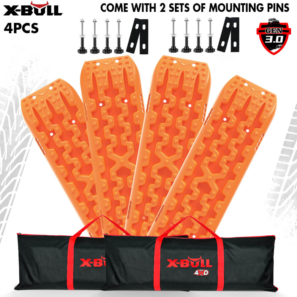 V211-AU-XBRT016-2-90242-00 X-BULL Recovery tracks Boards 10T 2 Pairs Sand Mud Snow With Mounting Bolts pins - Image 1