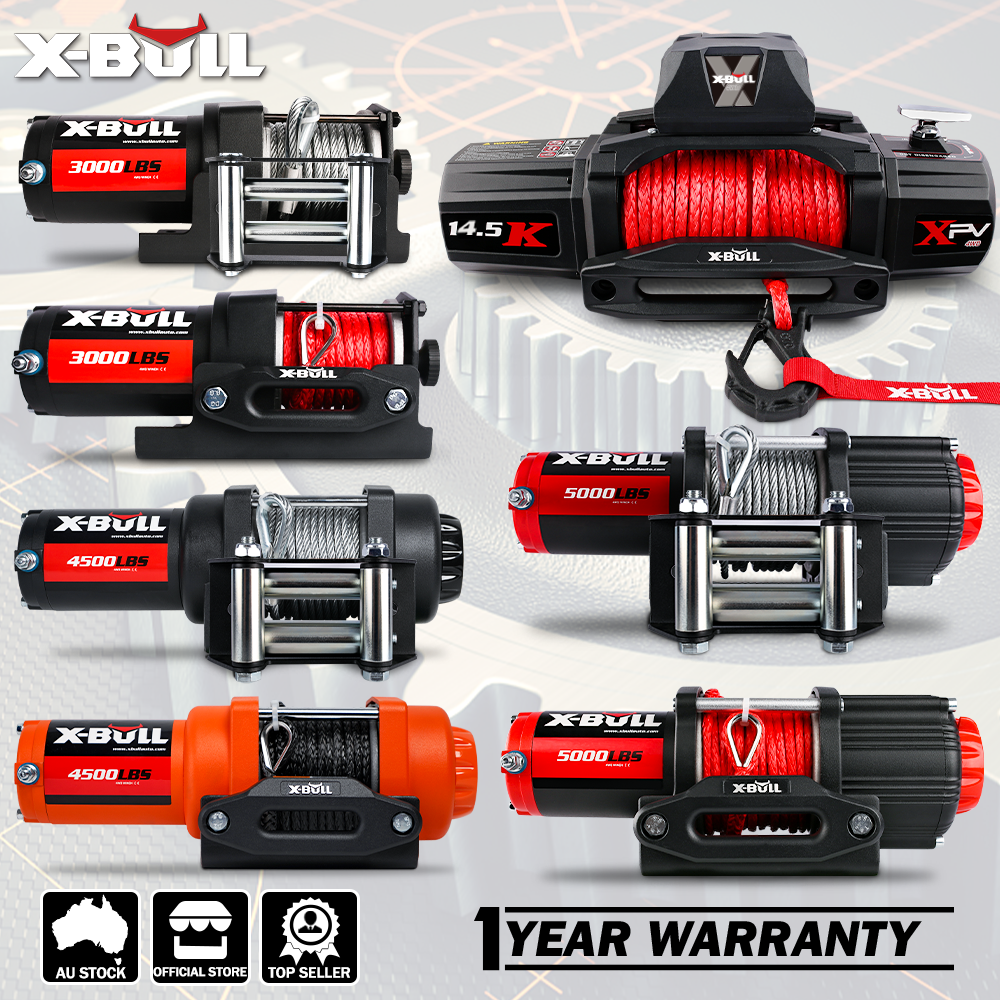 V211-AUEB-AXEW001S-159178-00 X-BULL Electric Winch 12V 3000LBS Steel Cable Wireless remote ATV UTV Boat Trailer - Image 1