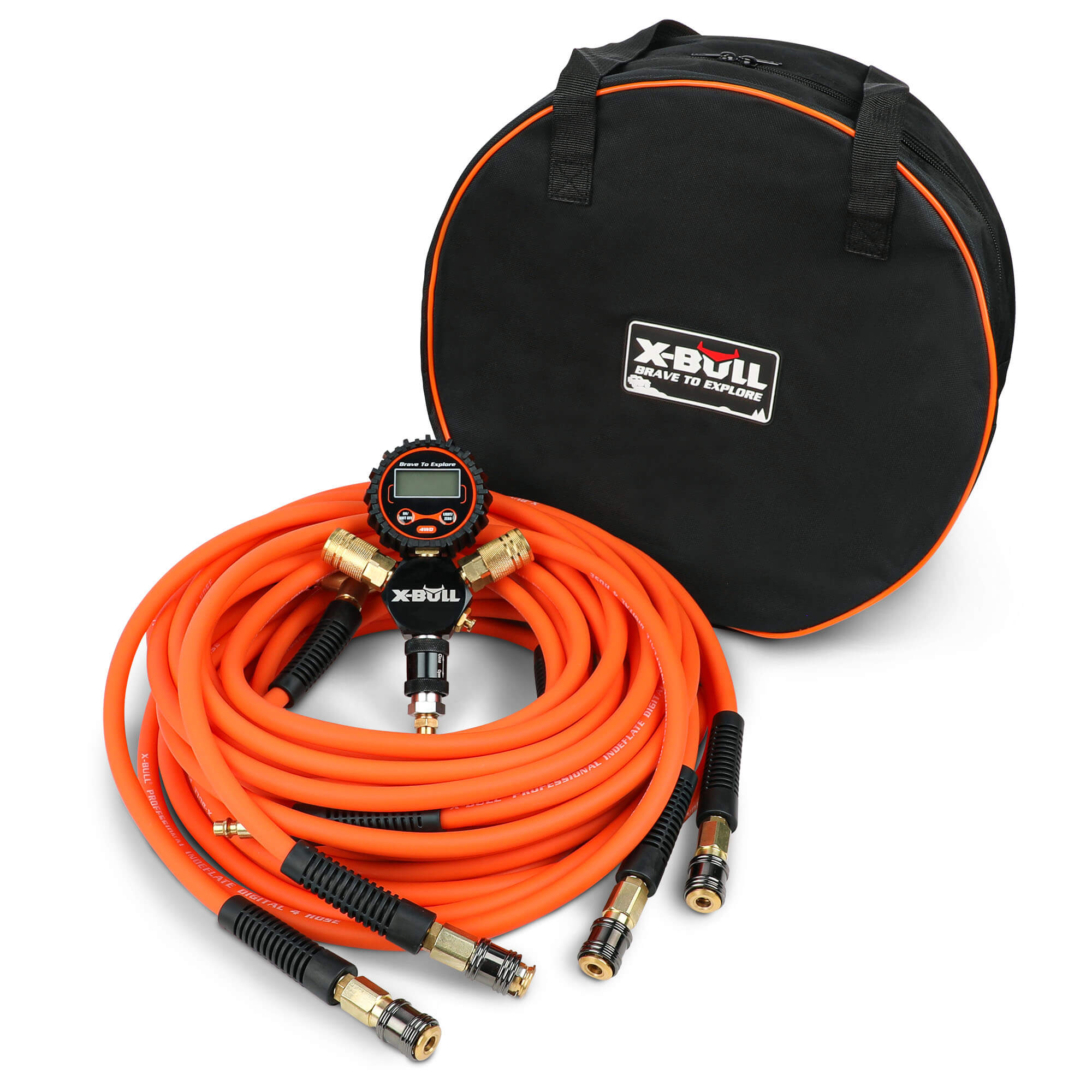 V211-AUEB-XBTN001-219340-00 X-BULL Indeflate Digital 4 Hose 4 Tire Inflation Deflation System Equalizer - Image 1