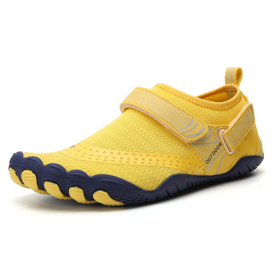 V213-01WS-A-G-YLW37_iEeeHeu_1 Women Water Shoes Barefoot Quick Dry Aqua Sports Shoes - Yellow Size EU37 = US4 - Image 1