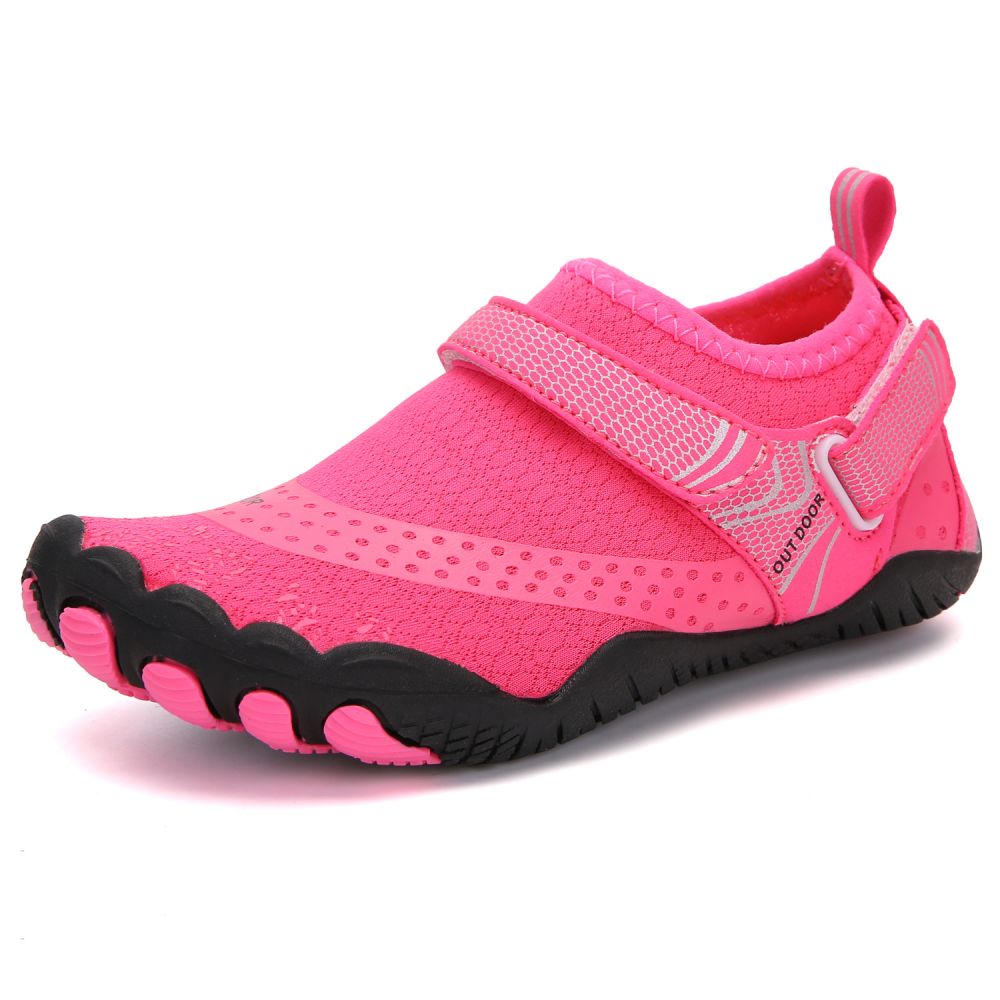 V213-04WS-A-K-NPIK4_aROtwHx_1 Kids Water Shoes Barefoot Quick Dry Aqua Sports Shoes Boys Girls - Pink Size Bigkid US4 = EU36 - Image 1