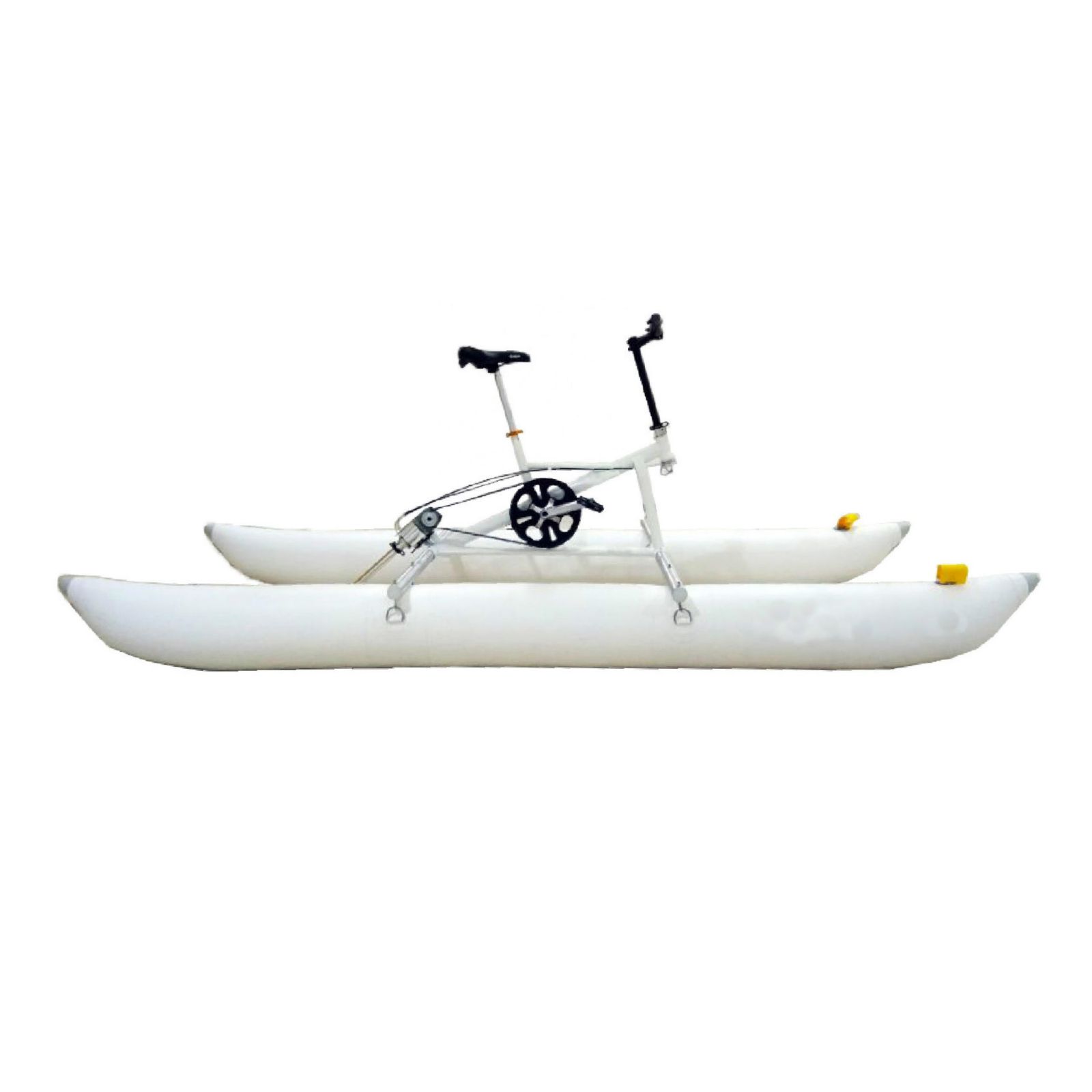 V213-WATERBIKE-WHT-65198-02 Inflatable Water Bike For Water Sport Portable Yacht Kayak Boatbike - Image 1