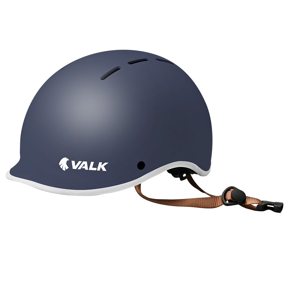 V219-BIKHLMVANS5A-225450-00 VALK Retro Bike Helmet, 56-61cm S, M, L Universal Dial Fit System, Shadow Navy - Image 1