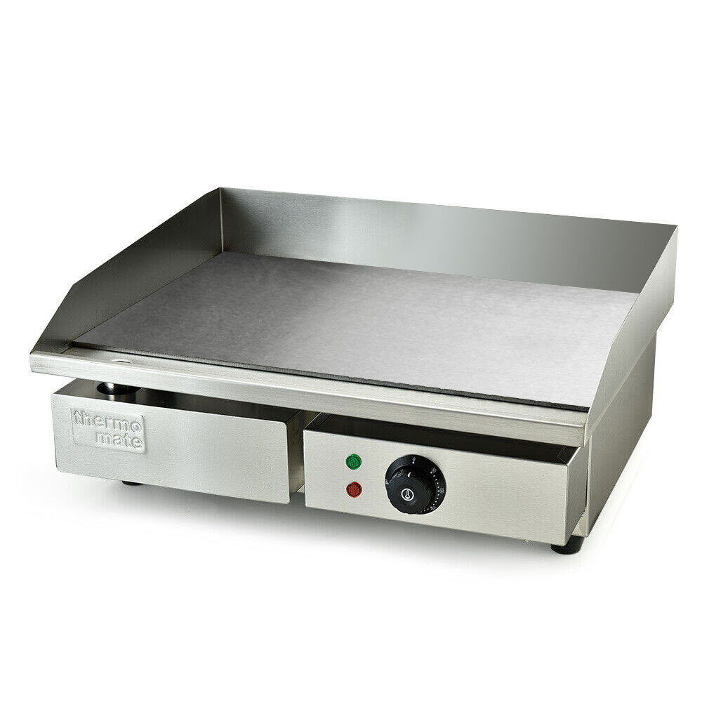 V219-COKCAPTHMAG03-44499-00 THERMOMATE Electric Griddle Grill BBQ Hot Plate Commercial Stainless Steel - Image 1