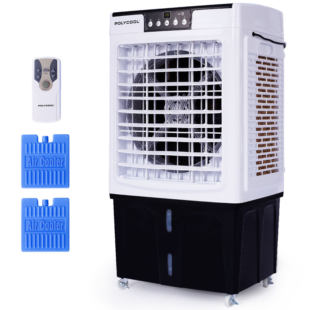 V219-COLECLPYC5GA-73840-00 POLYCOOL 45L 125W Evaporative Air Cooler Portable Industrial Fan, Purifier, Humidifier, Remote Control - Image 1