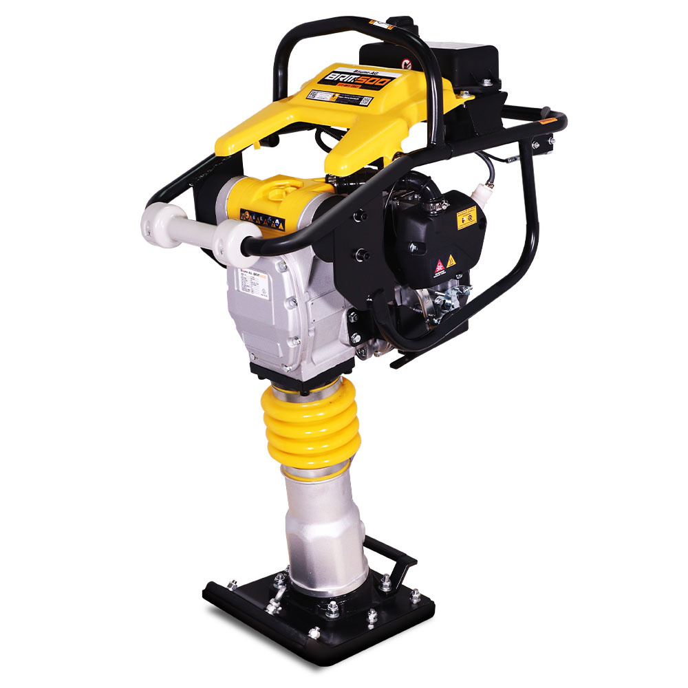 V219-COMRMRBML5CA-225750-00 BAUMR-AG BRM-500 64KG Petrol Tamper Rammer Vibratory Plate Compactor, Lightweight, for Soil Sand Gravel Asphalt - Image 1