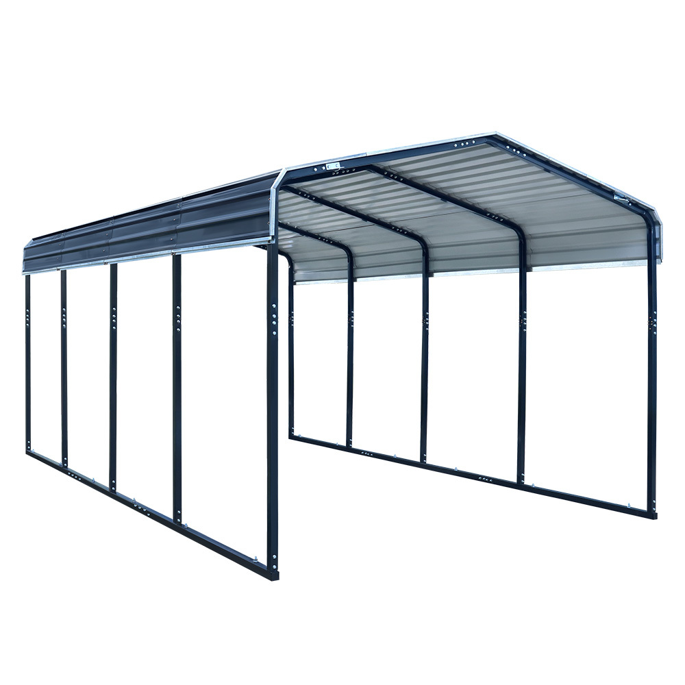 V219-CPRSINPCSG6A-202504141840-00 SHADE SHIELD Single Carport Shed 3.3 x 6 x 2.9m, Galvanised Steel Frame, Powder Coated Gable Roof, Shelter for Car Caravan Boat Tractor Agricultural - Image 1