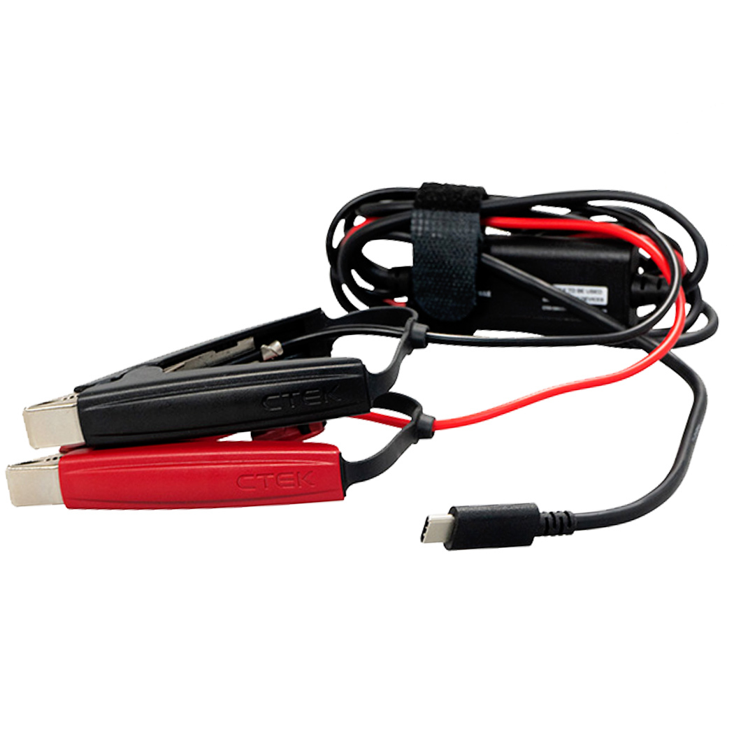 V219-CTEK-40-465-73865-00 CTEK USB-C CHARGE CABLE CLAMPS for CS FREE Portable Battery Charger Maintainer - Image 1
