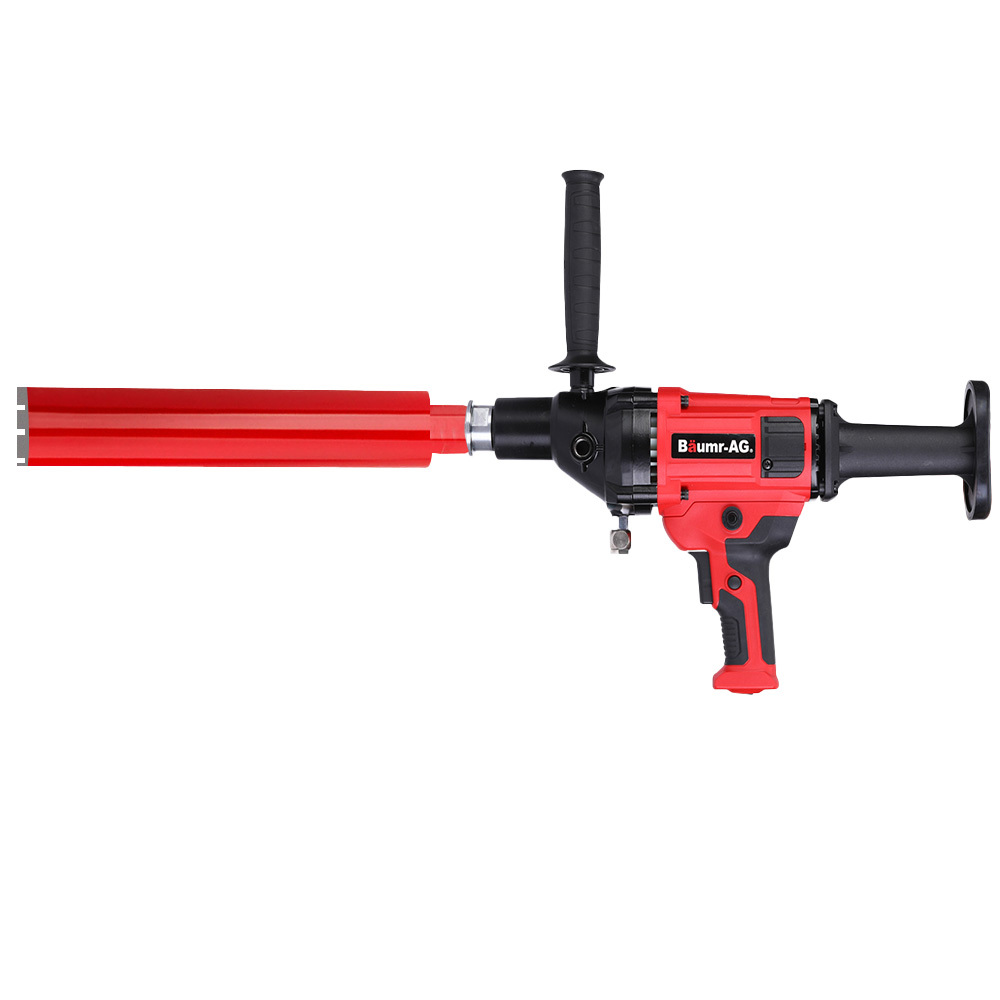 V219-DRLCREBM12H-76-225599-00 BAUMR-AG 1800W 120mm Handheld Core Drill & 76mm Diamond Drill Bit Combo, for Concrete Coring Hole Drilling - Image 1