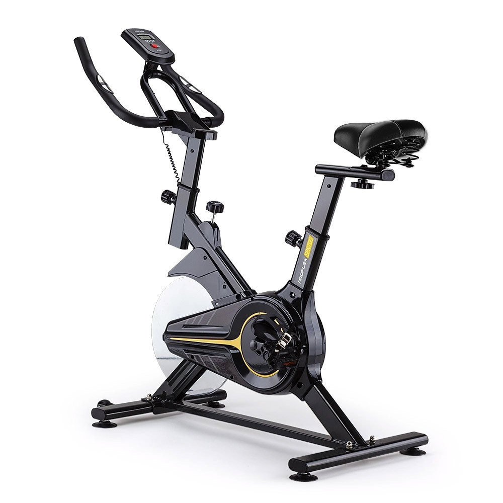 V219-FTNSPBPRFA70Y-FTNSPBPRFA70Y-00 PROFLEX Commercial Spin Bike Flywheel Exercise Fitness Home Gym Yellow - Image 1