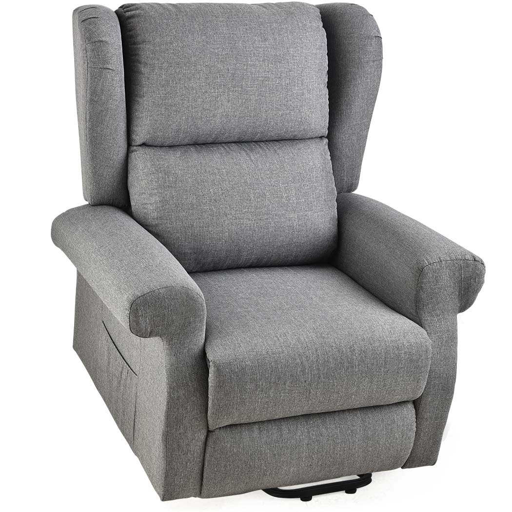 V219-HECLCRFOB3GY-74081-00 FORTIA Electric Recliner Lift Heat Chair for Elderly, Massage, Heat Therapy, Aged Care, Grey - Image 1