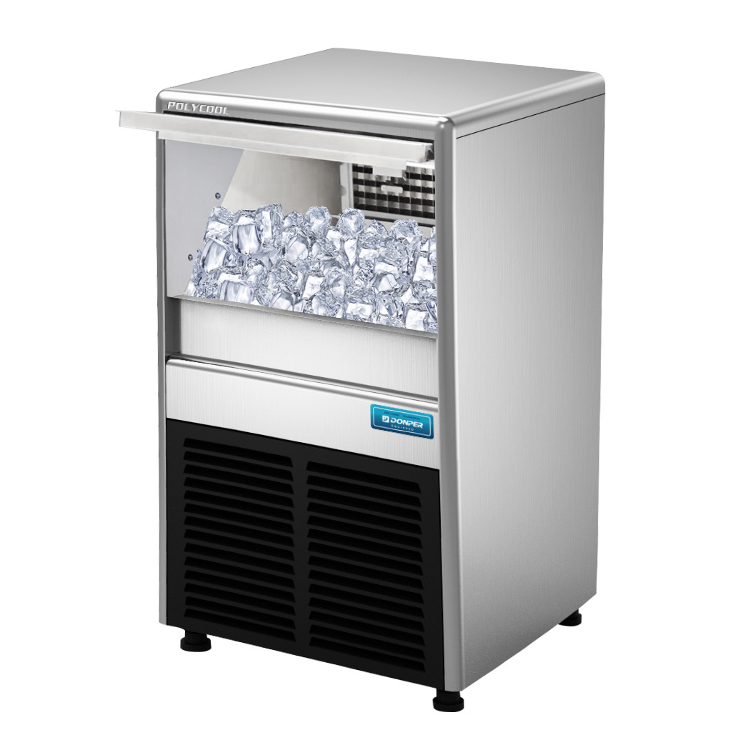 V219-ICEFRZPLYAM75-74109-00 POLYCOOL Commercial Ice Maker Machine, up to 45kg/24hr, Donper Compressor, Undercounter, Freestanding - Image 1