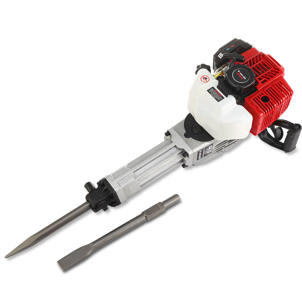 V219-JHMPTRBM260A-74119-00 BAUMR-AG 2 Stroke 52cc Petrol Jackhammer, with 2 Chisels, Carry Bag - Image 1