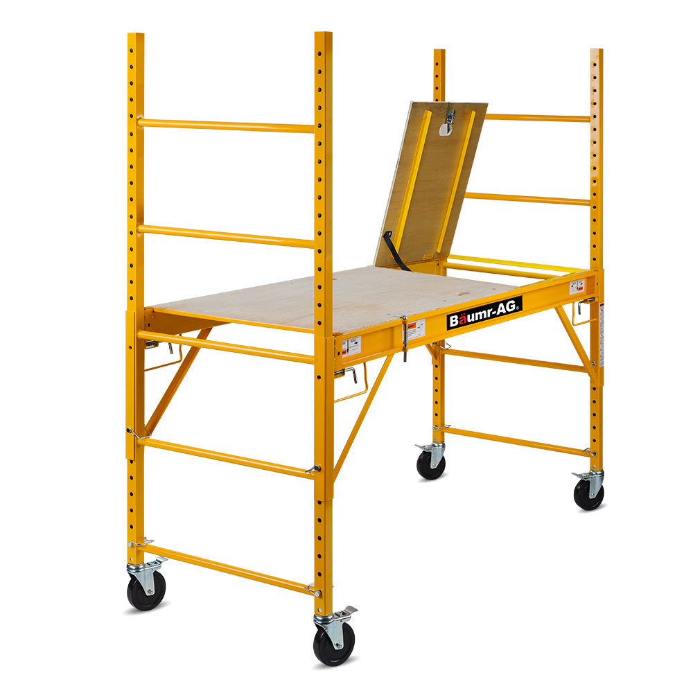 V219-LDRSCFBMRAH18-225754-00 Baumr-AG Adjustable Mobile Scaffolding, 450kg Capacity, with Trapdoor Hatch - Image 1