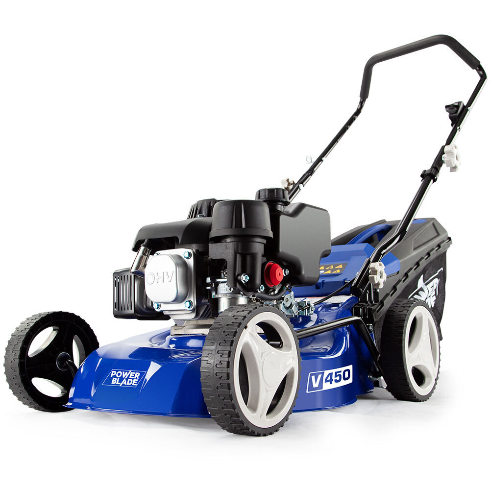 V219-MOWPSHPWBA17S-44892-00 POWERBLADE Lawn Mower 139CC 17 - Petrol Powered Push Lawnmower 4 Stroke Engine - Image 1