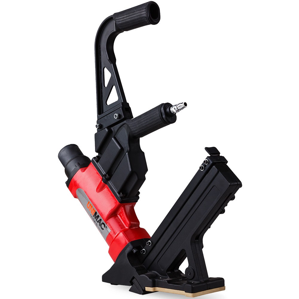 V219-NALFLRUMCA2XH-202507251048-00 UNIMAC NHF100 37-50mm 16ga Flooring Air Gun Driver, Heavy Duty Pneumatic Floor Nail Gun - Image 1