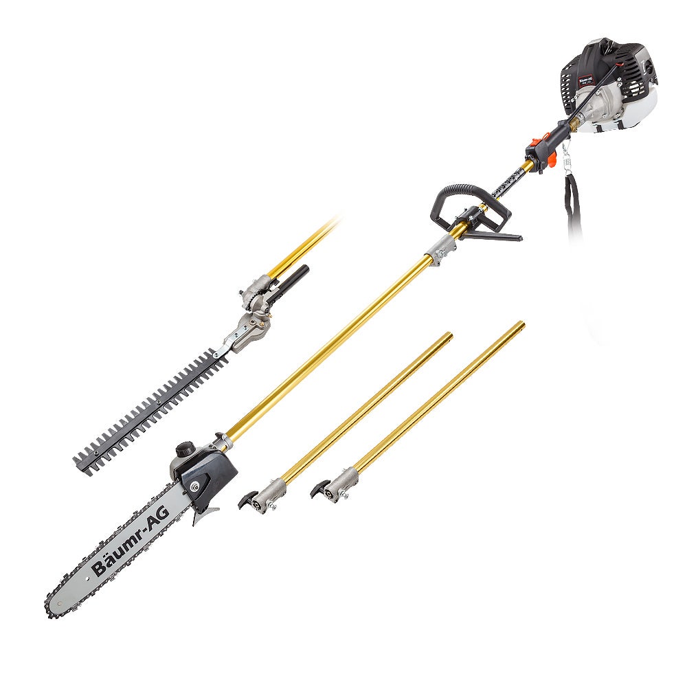 V219-PLTL21BMRA2C2-202505271448-00 Baumr-AG 65CC Long Reach Pole Chainsaw Hedge Trimmer Pruner Chain Saw Tree Multi Tool - Image 1