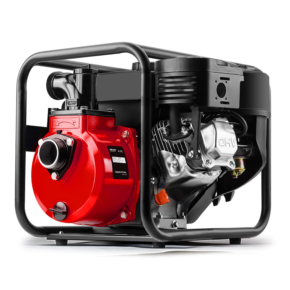 V219-PMPPTLPROC02F-225476-00 WARTON 2" 8HP Petrol High Flow Water Transfer Pump Irrigation Volume Inch - Image 1
