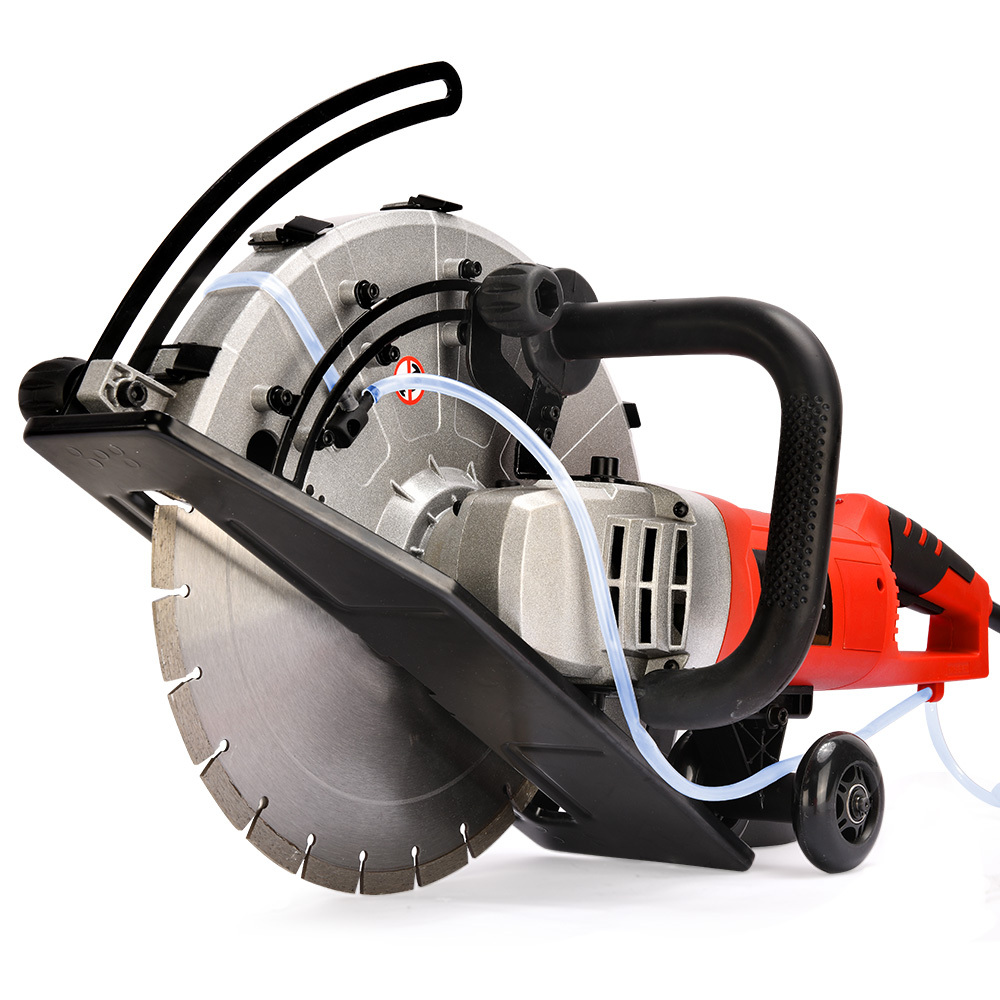 V219-SAWCONBME8XA-202505071542-00 BAUMR-AG 3500W 350mm/14" Electric Concrete Demolition Cut-Off Saw, Wet and Dry Cutting, Diamond Blade, Vacuum Port, 15A Plug - Image 1