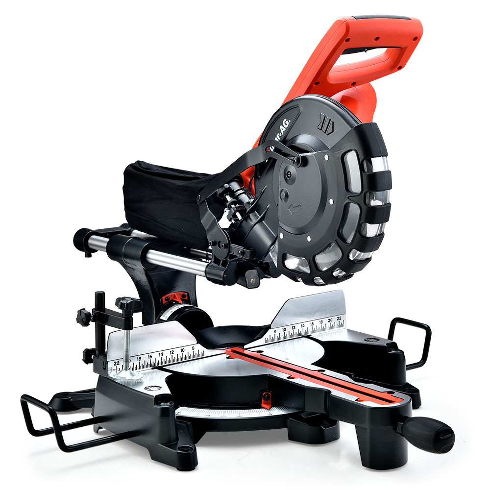 V219-SAWMITBMRA25DR-74302-00 BAUMR-AG 254mm Dual Bevel Sliding Compound Mitre Drop Saw - Image 1