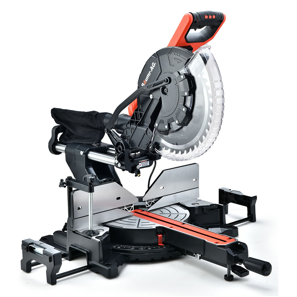 V219-SAWMITBMRA30DR-74303-00 BAUMR-AG 305mm Compound Mitre Saw Dual Bevel Sliding Drop Saws 2200W - Image 1
