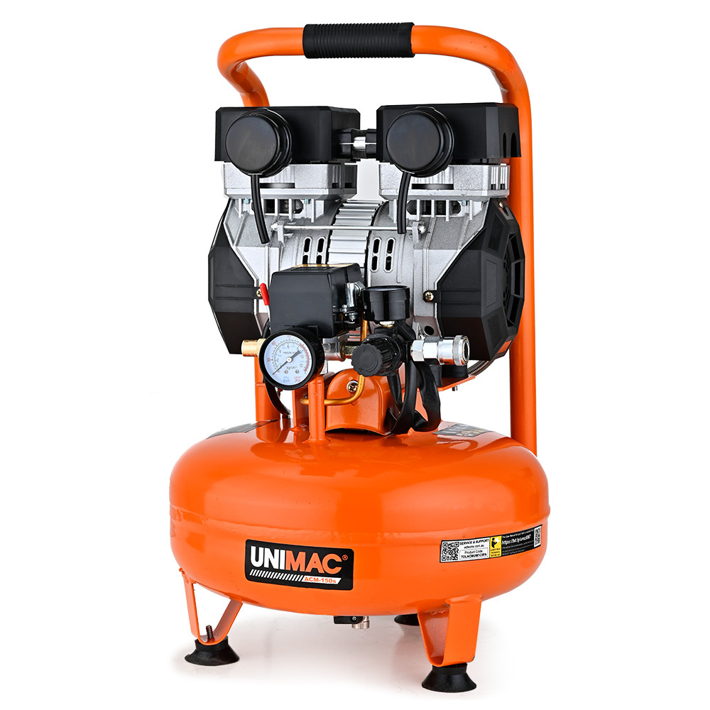 V219-TOLACMUM1C5FA-225389-00 UNIMAC 15L Pancake Air Compressor, 116PSI Portable Silent Oil-Free Electric, for Airtools Tyre Inflation - Image 1