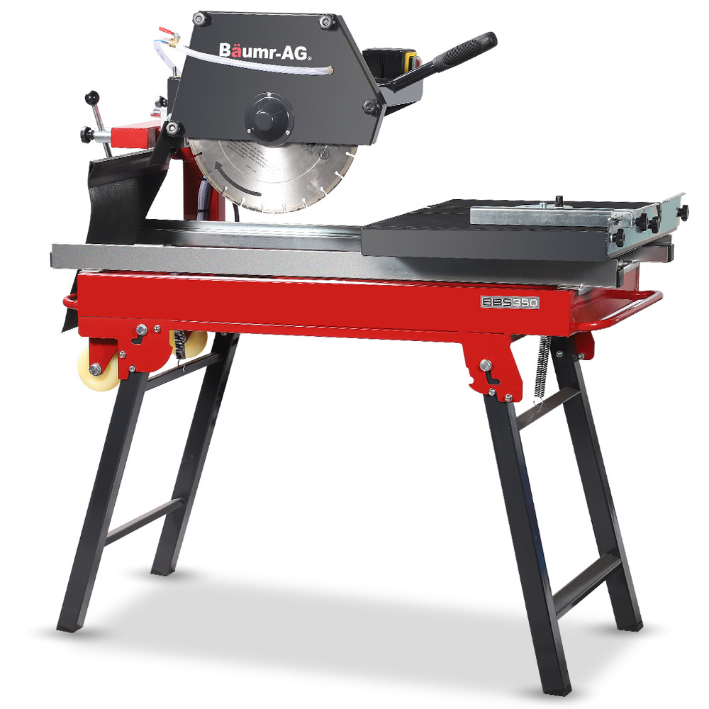 V219-TOLBCTBMTE3A-225282-00 BAUMR-AG 2000W 350mm 14" Brick & Masonry Table Saw, Electric Tile Concrete Cutting, with Stand - Image 1
