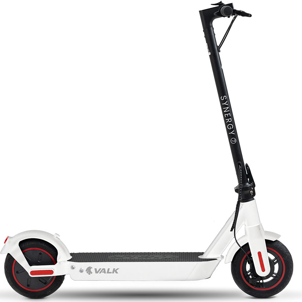 V219-TRNESCVAS7WA-225454-00 Valk Synergy 7 MkII Electric Scooter 500W 15Ah, Motorised eScooter for Adults, White - Image 1