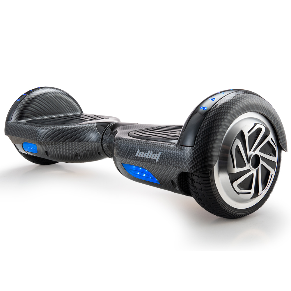 V219-TRNSCOBULB7CF-74434-00 BULLET Hoverboard Electric Scooter 6.5 Inch Wheels Self Balancing Gen III Carbon Fiber Style - Image 1