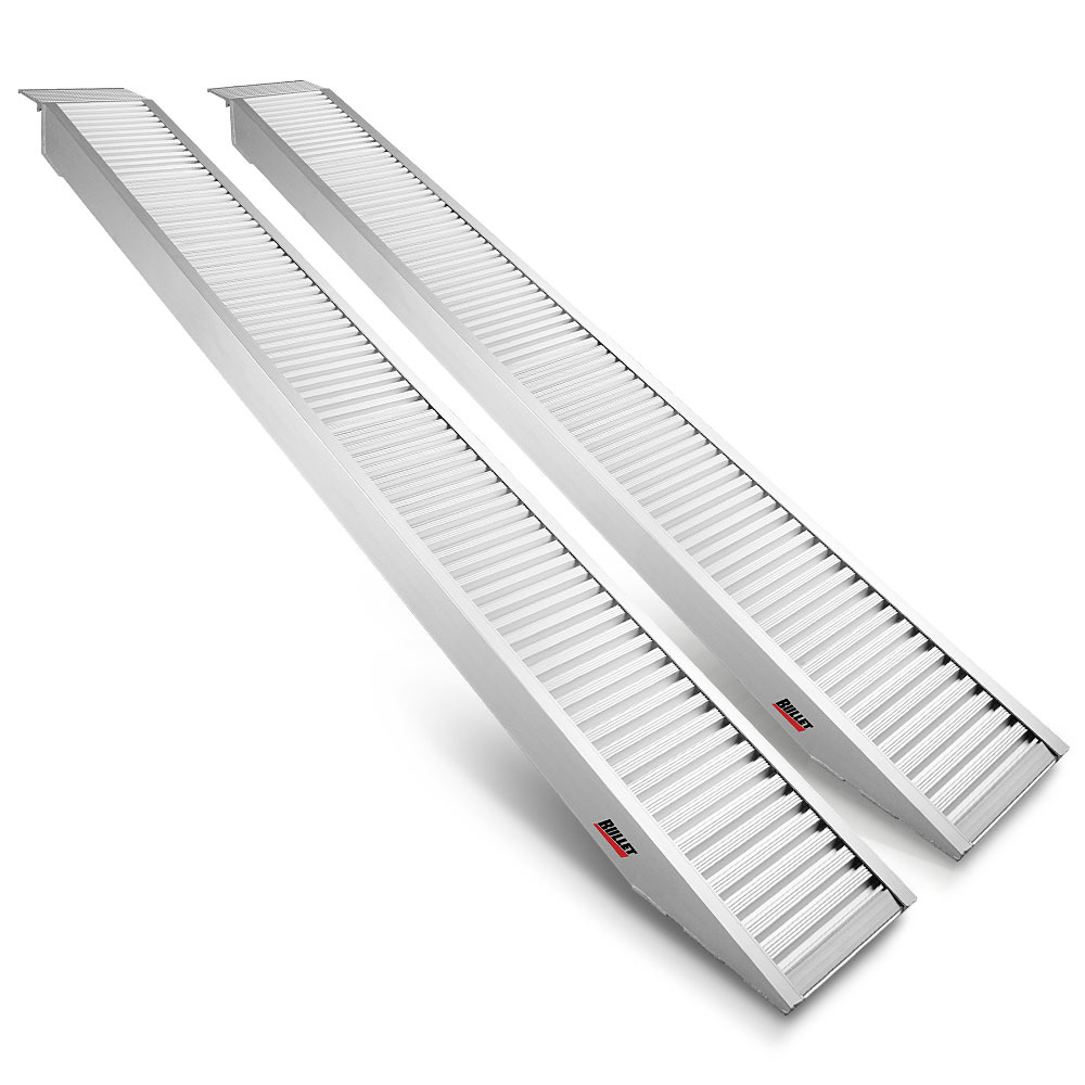 V219-VHWRMPBU9C1AX2-225310-00 BULLET Pair of 3.2m Aluminium Loading Ramps, 1820kg Capacity - Image 1