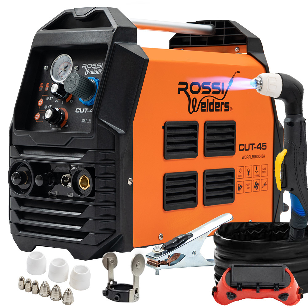 V219-WDRPLMROC45A-202505191427-00 ROSSI 45A Plasma Cutter, Non-Touch Pilot ARC for Easy Cuts of Painted or Rusty Metals, DC Inverter Cutting Machine - Image 1