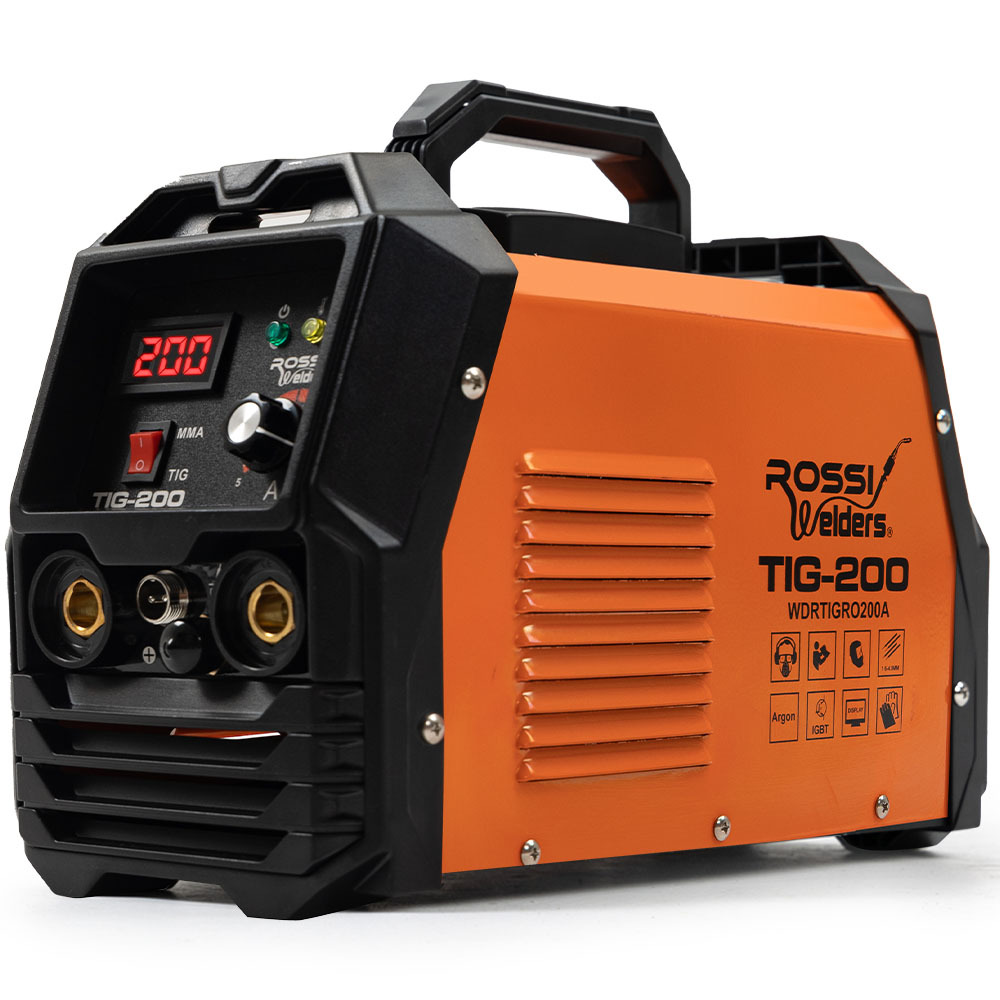 V219-WDRTIGRO200A-225289-00 ROSSI NextGenTIG/MMA 200A Welder TIG-200, Ar Gas, HF Start, Regulator Included - Image 1
