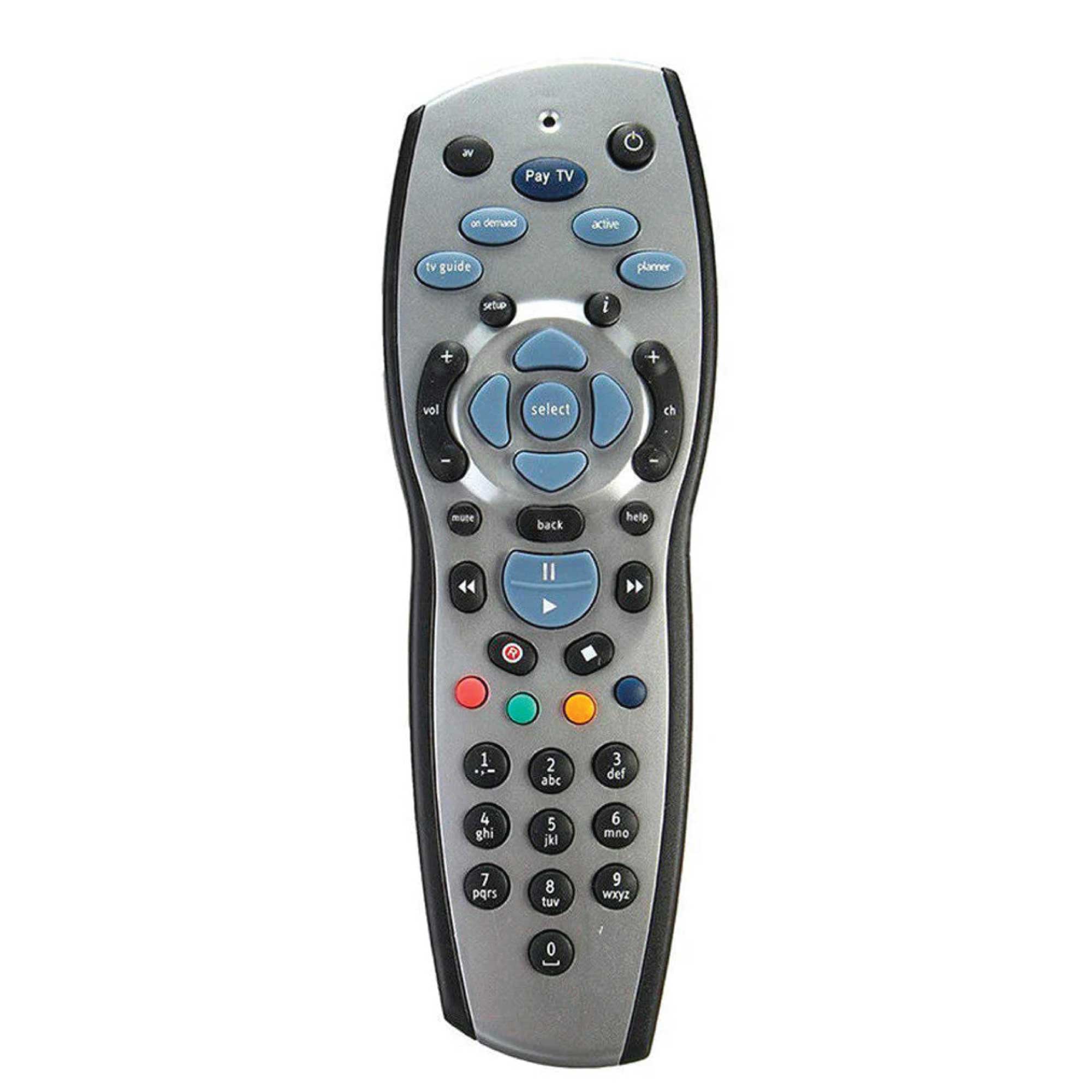 V238-SUPDZ-16803229958-202507101124-00 Tooleroo PayTV Remote Control Compatible with Foxtel MYSTAR SKY NZ - Silver - Image 1