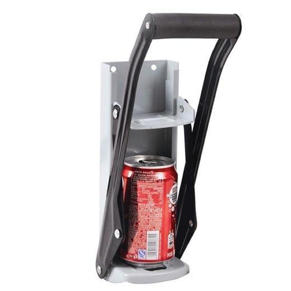 V238-SUPDZ-20998575494-131872-00 2x Aluminium Can Crusher - 16oz Beer Soda Smasher - Wall Mounted Bottle Opener - Image 1