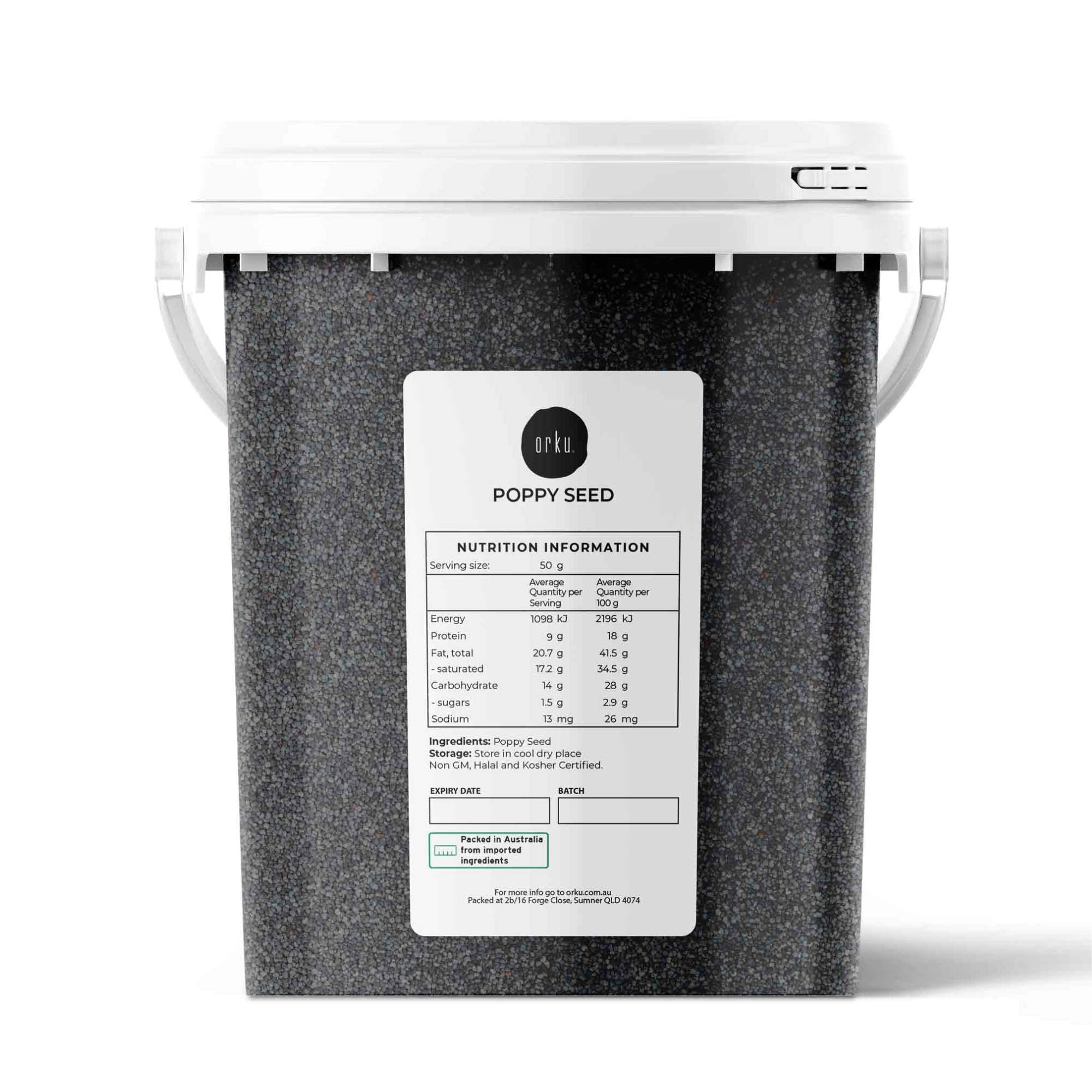 V238-SUPDZ-28986462044240-202505211307-00 800g Poppy Seeds Unwashed Bucket Papaver Somniferum For Baking and Decorating - Image 1