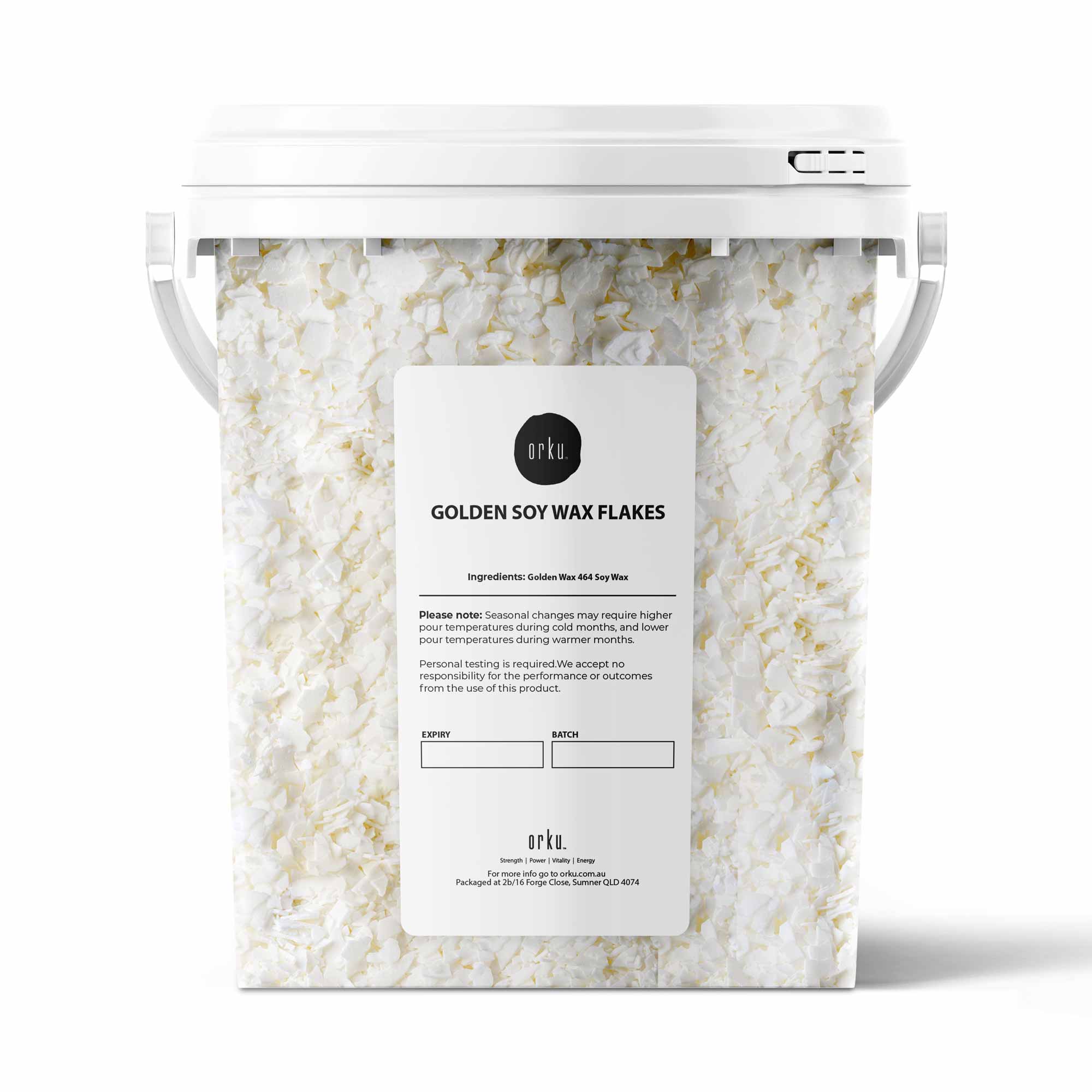 V238-SUPDZ-29216984039504-202505271500-00 400g Golden 464 Soy Wax Flakes Bucket - 100% Pure Natural DIY Candle Melts Chips - Image 1