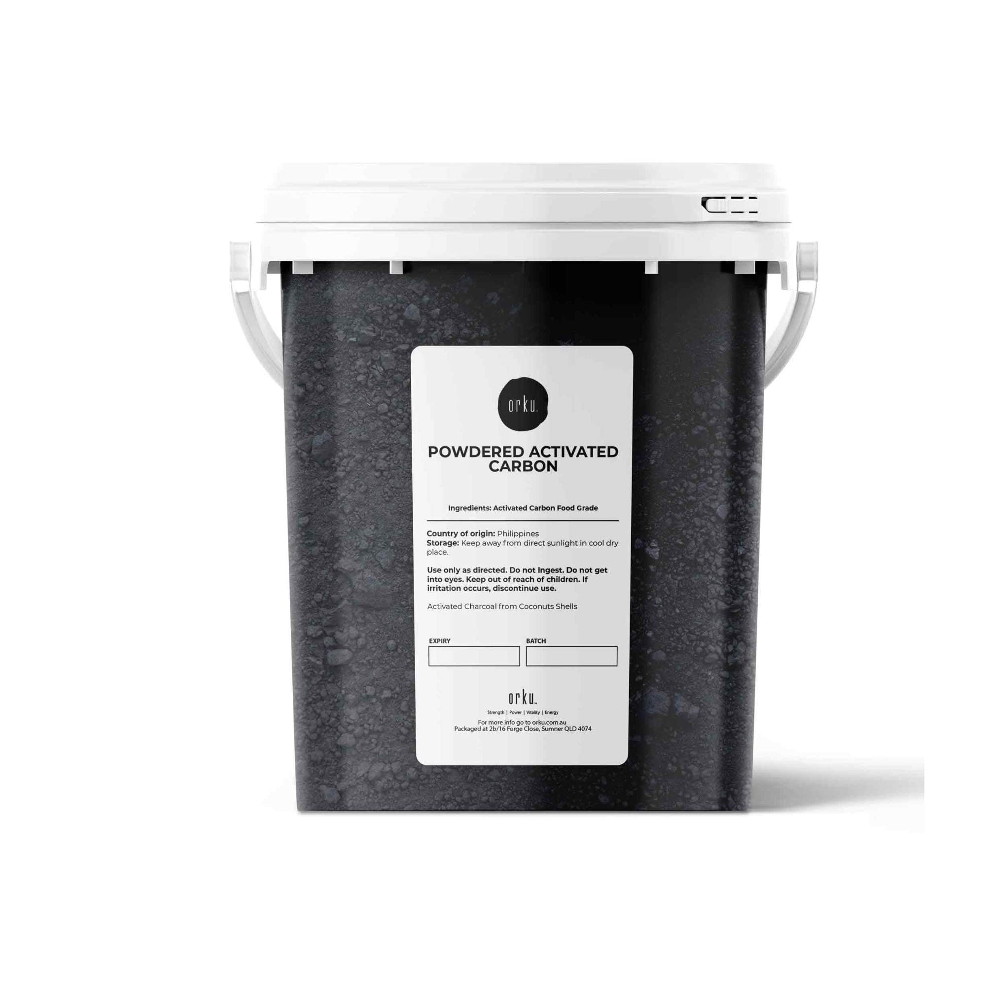 V238-SUPDZ-30725665849424-202507141231-00 Orku 400g Activated Carbon Powder Coconut Charcoal Bucket - Water Filtration - Image 1