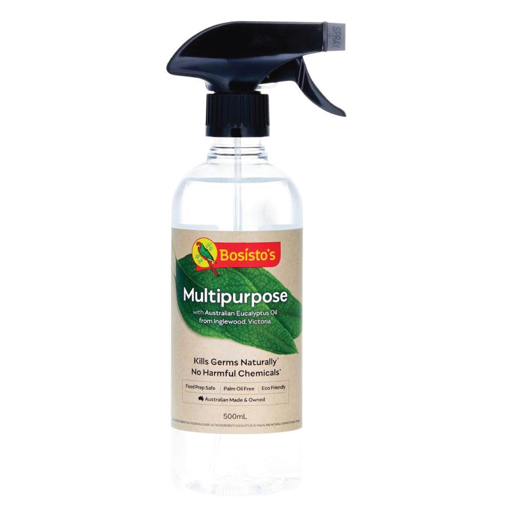 V238-SUPDZ-31026519801936-211590-00 500ml Multi-Purpose Spray Bosisto's Natural Eucalyptus Eco Surface Germ Cleaner - Image 1