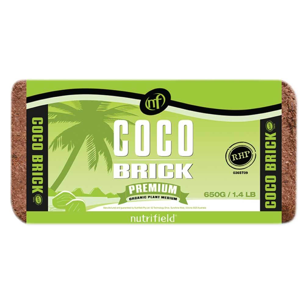 V238-SUPDZ-31985807097936-202507252301-00 650g Coco Brick Premium Coir Peat Organic Plant Growth Medium Husk 9L Nutrifield - Image 1