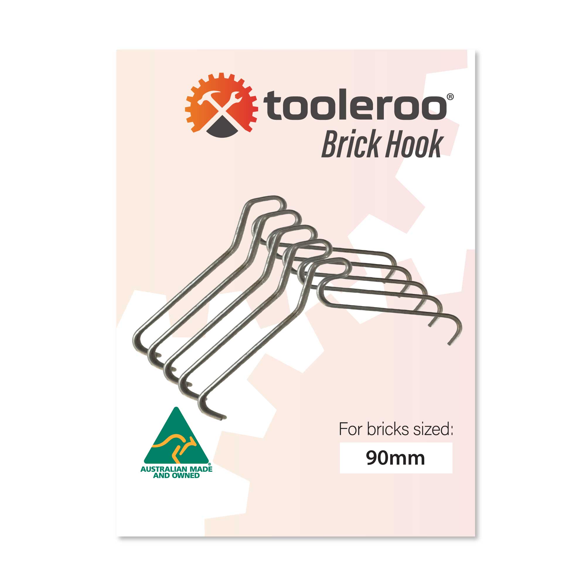 V238-SUPDZ-32322648670288-211577-00 10 Pack 90mm (3.5") Brick Hooks - Wall Crab Clips Hangers For Pictures Plants - Image 1