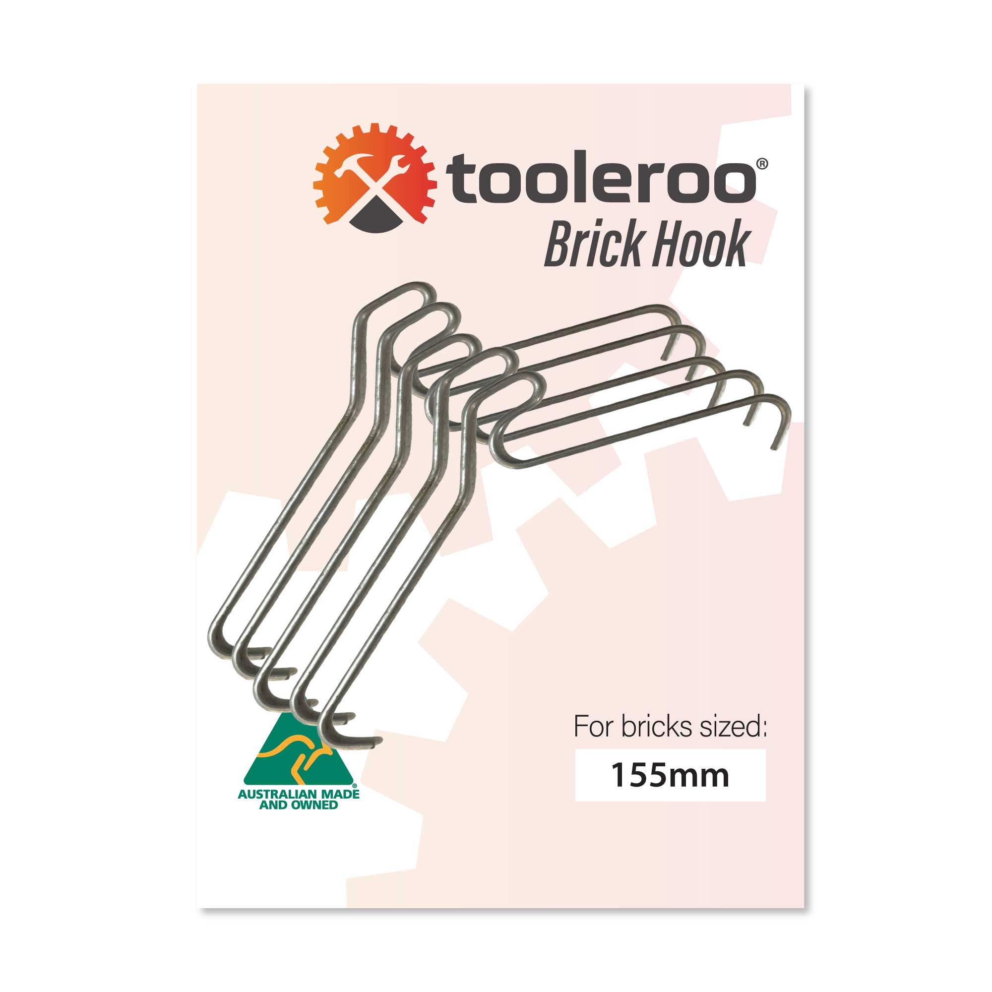 V238-SUPDZ-32322693595216-202503311005-00 5 Pack 155-165mm (6-6.5") Brick Hooks - Wall Clips Hangers For Pictures Plants - Image 1