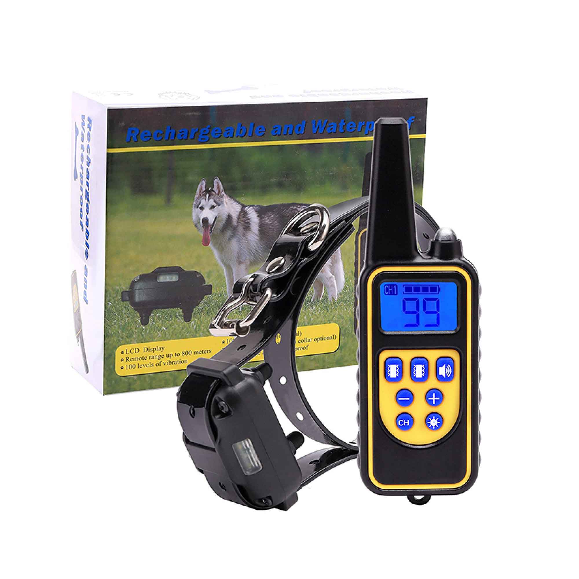 V238-SUPDZ-32989861314640-202507252055-00 Dog Bark Collar - 1x 800m Range Receiver Vibration Sound Light Training Device - Image 1
