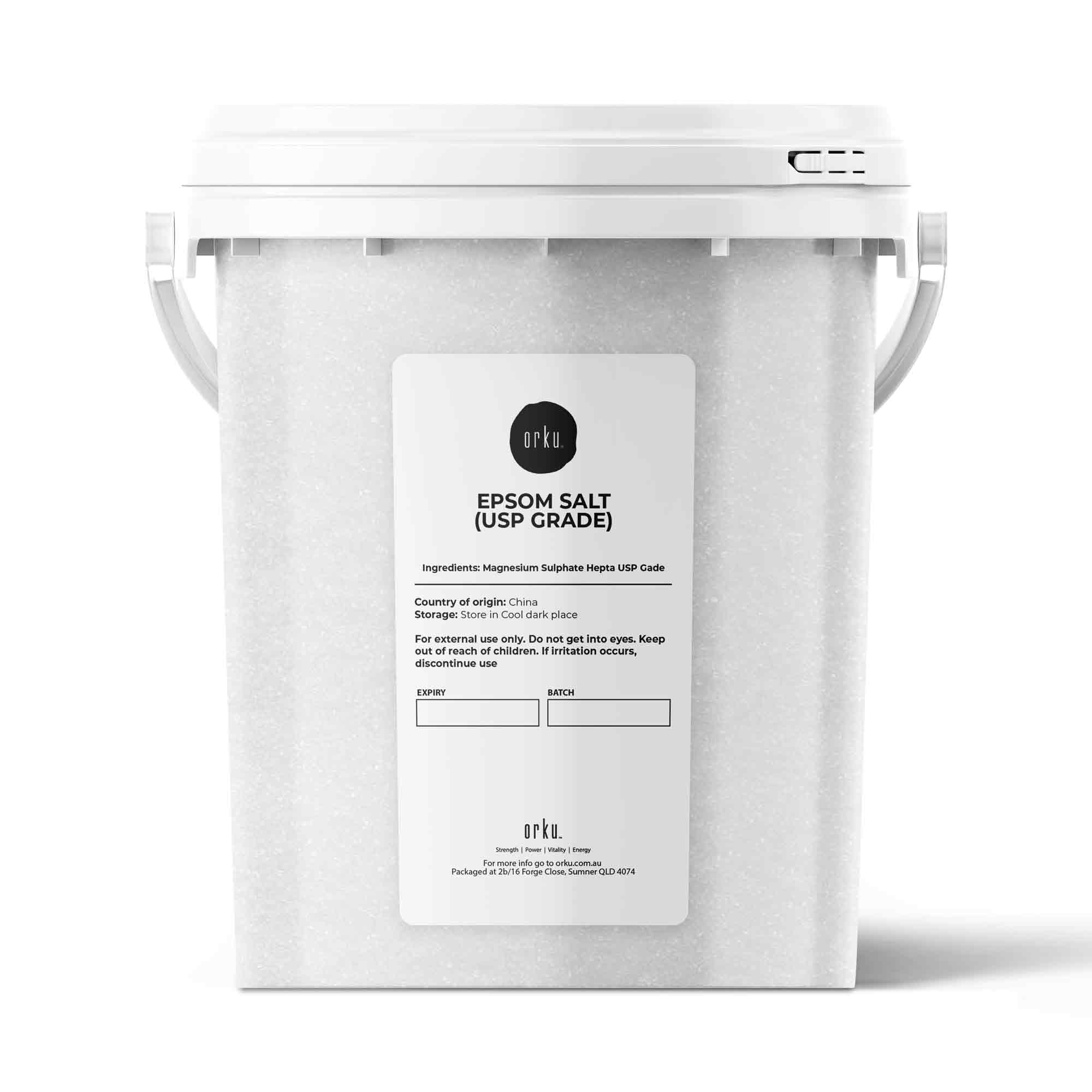 V238-SUPDZ-33006182596688-202507111134-00 Orku 1.3Kg Epsom Salt Tub - USP Grade Magnesium Sulfate Body Bath Salts - Image 1